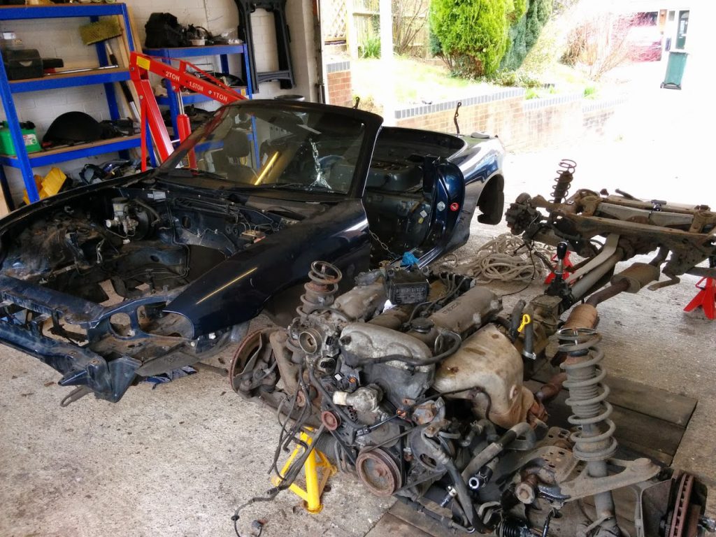 Mazda MX5 Miata Separated